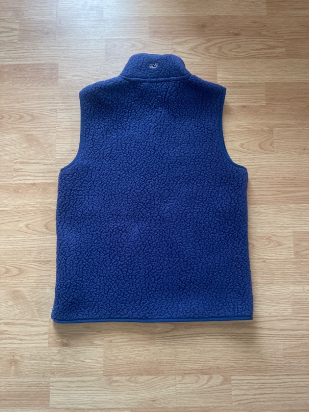 Vineyard Vines Women’s Navy Blue Sherpa Cozy Zip Up Vest Size Large - Picture 7 of 9